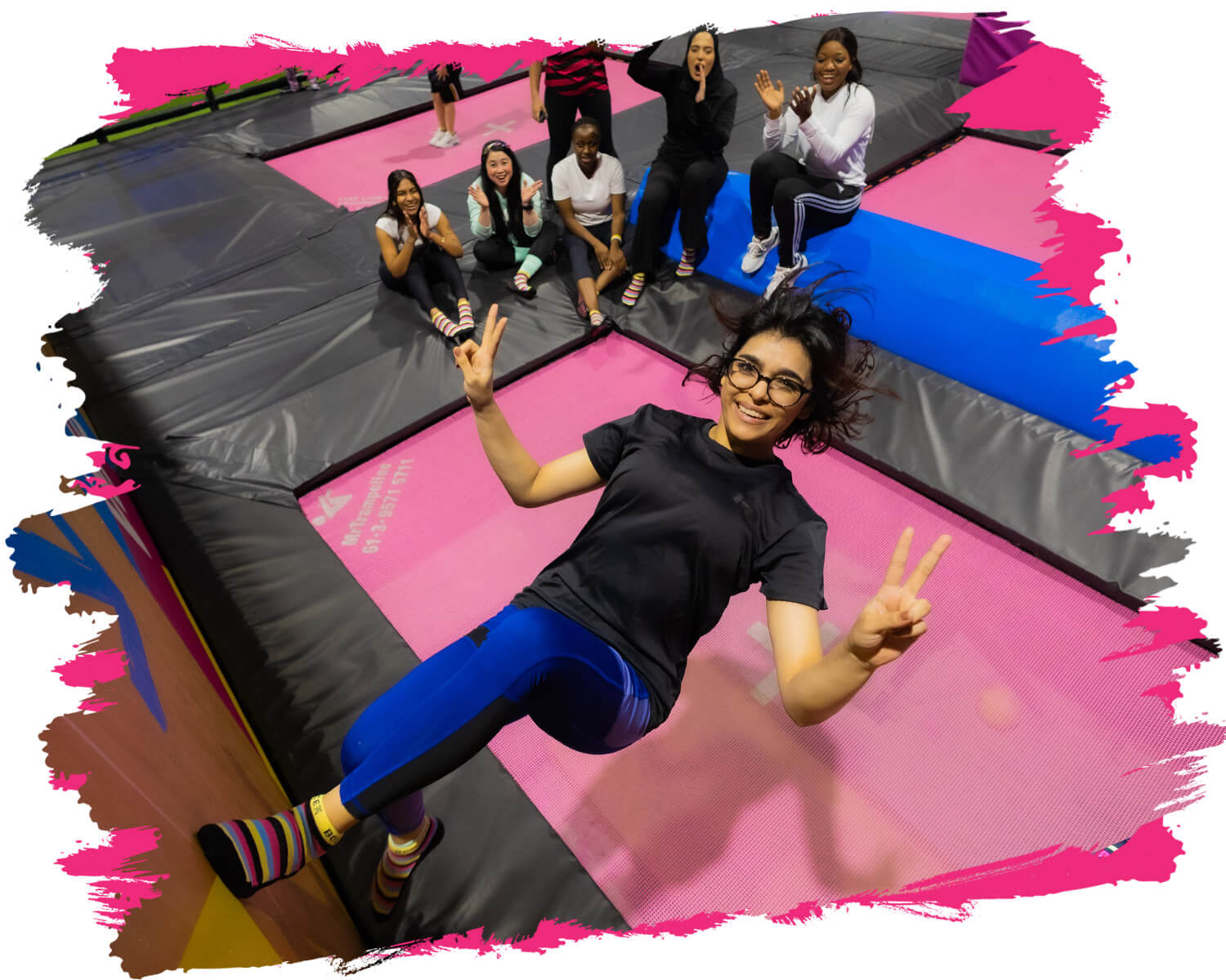girls night at BOUNCE