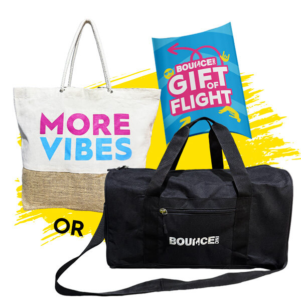 BOUNCE Duffle Bag and Beach Bag with  Gift Pack